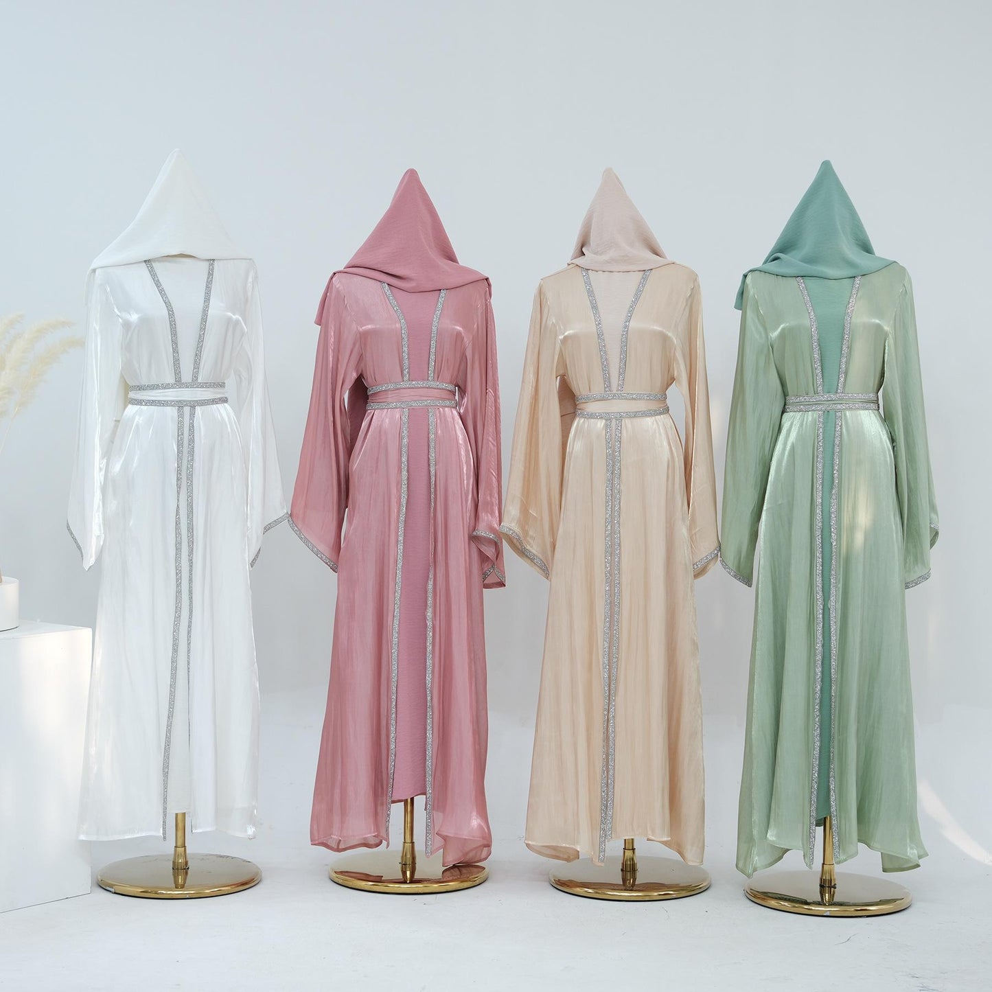 LUMAYA LM1185 3pcs Set Cardigan+Inner Dress+Hijab