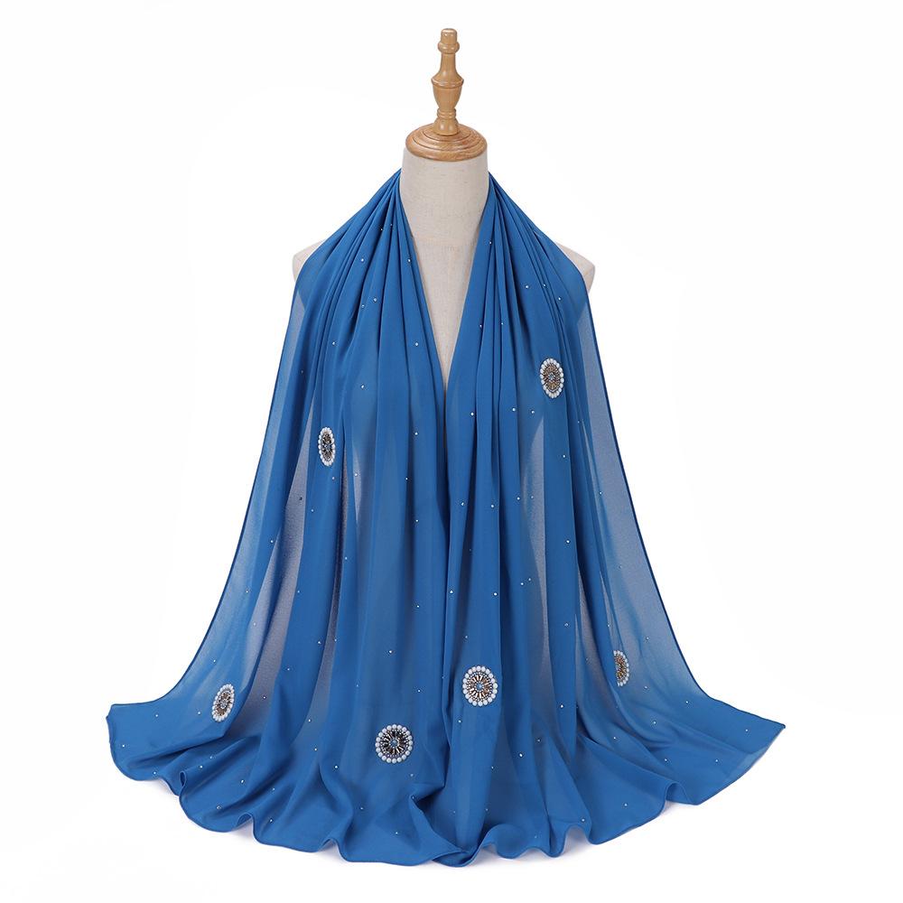 LUMAYA LM1126 Pearl Chiffon Baotou Scarf