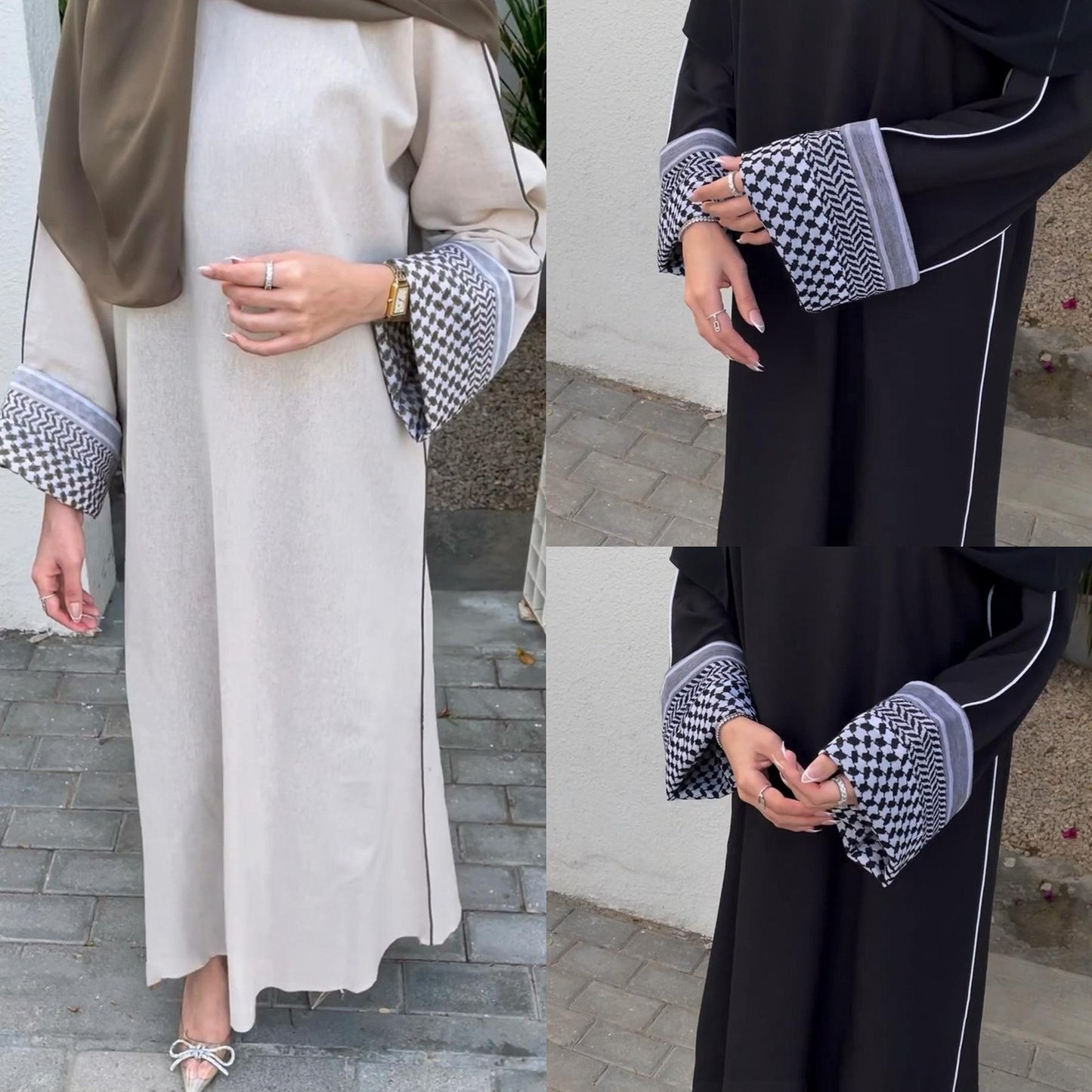 LUMAYA LM1181 Patchwork Elegant Abaya