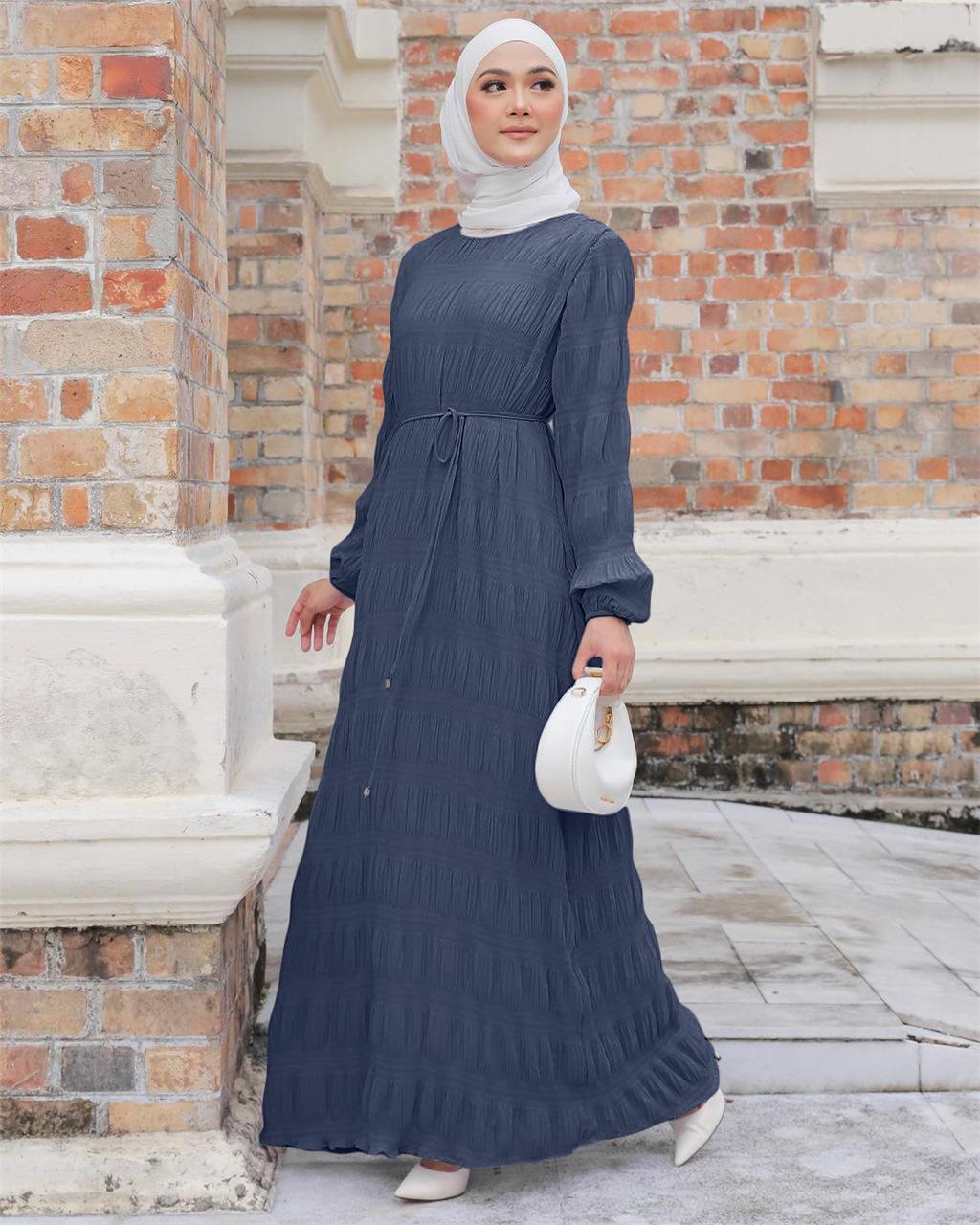 LUMAYA LUMAYA1049 Long Chiffon Pleated Dress