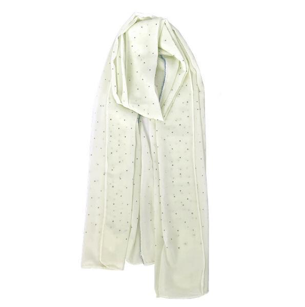 LUMAYA LUMAYA1063 Pearl Chiffon Diamond Headband