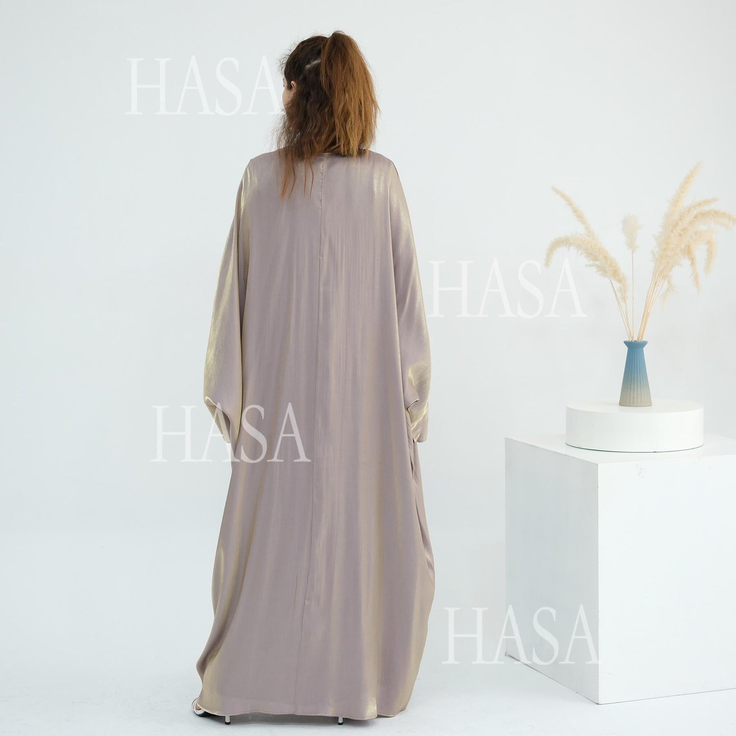 LUMAYA6530 Solid color simple two-piece long skirt suit
