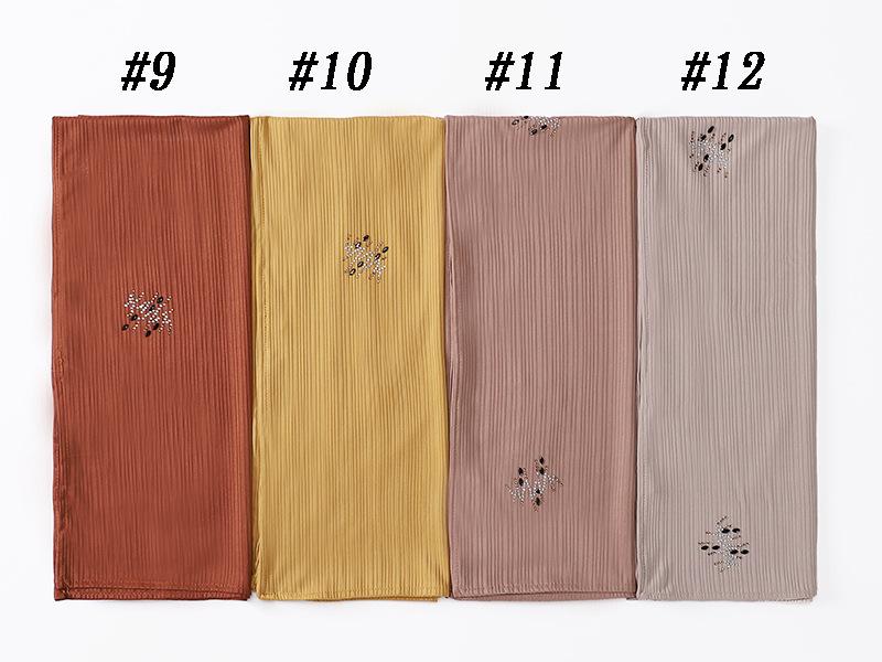 LUMAYA LM1133 New Striped Hot Drilling Headscarf