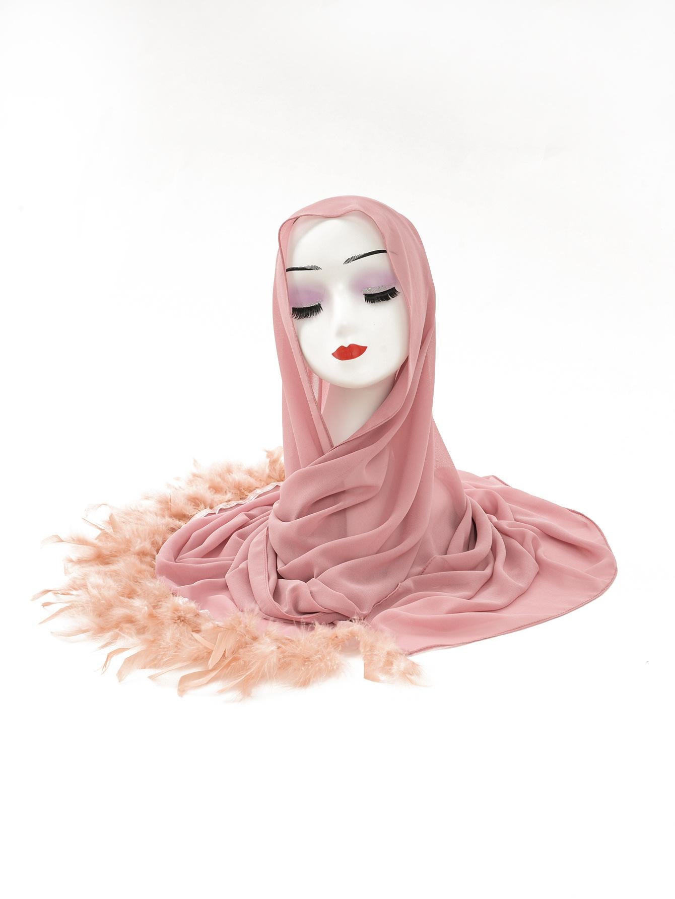 LUMAYA LM1146 Pure Color Chiffon BreatLMble Headscarf