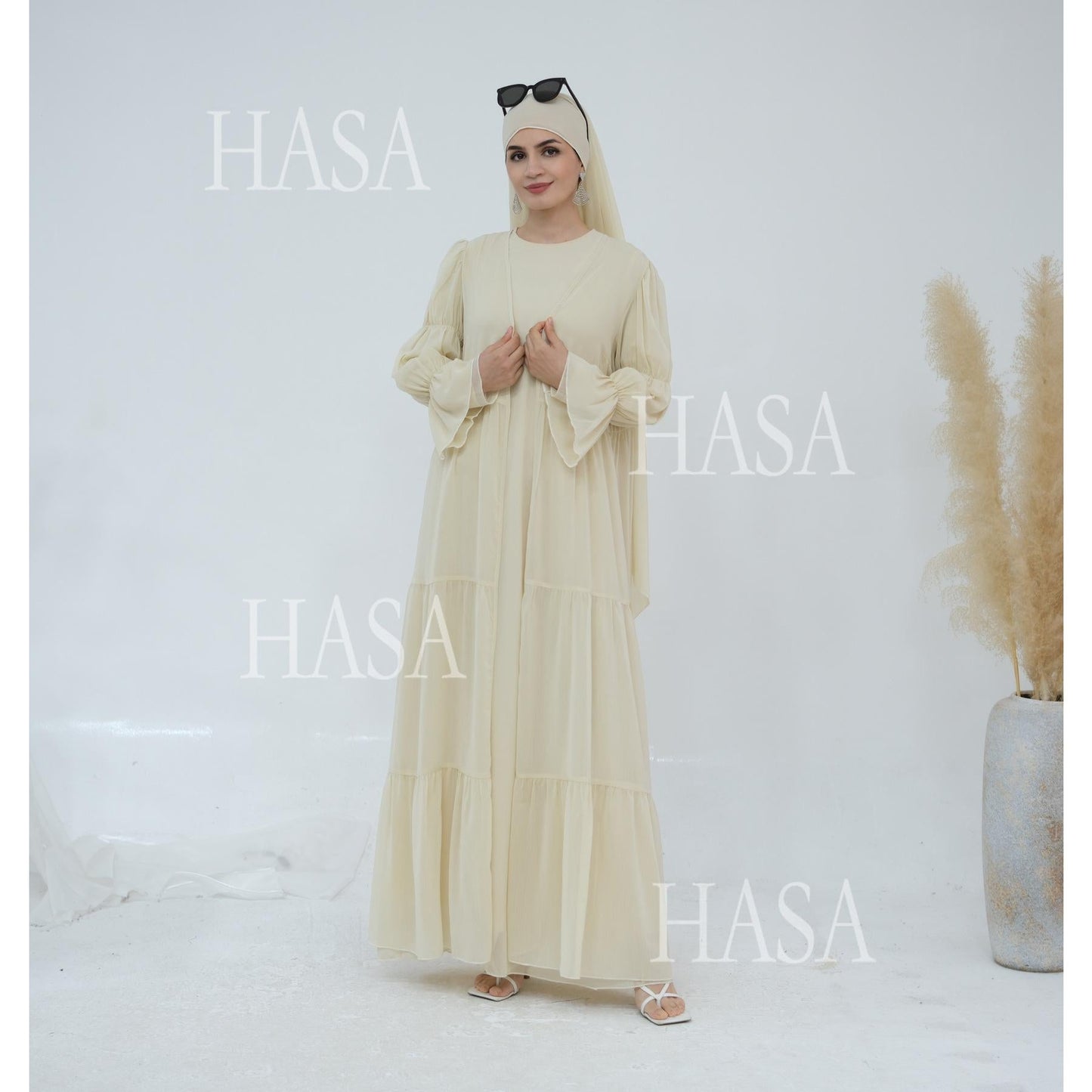 LUMAYA5881 Simple Two-piece Suit, A Dress Combination TLUMAYAt Combines Comfort and Elegance closed abayas