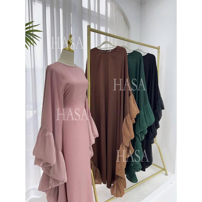 LUMAYA6473 Elegant and Graceful Heavy Stitching Lace Sleeve Robe