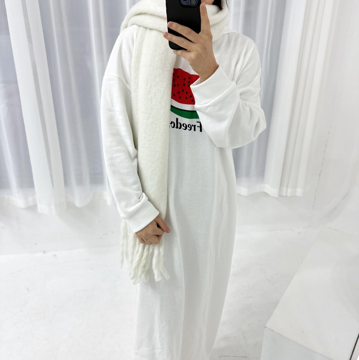 LUMAYA LM1094 Casual Sweater Dress Robe
