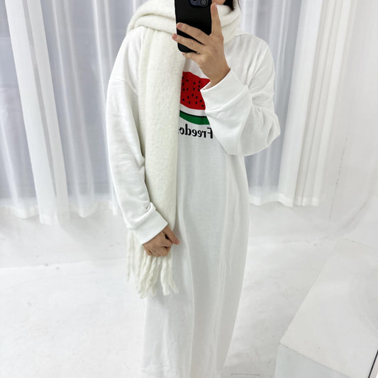 LUMAYA LM1094 Casual Sweater Dress Robe