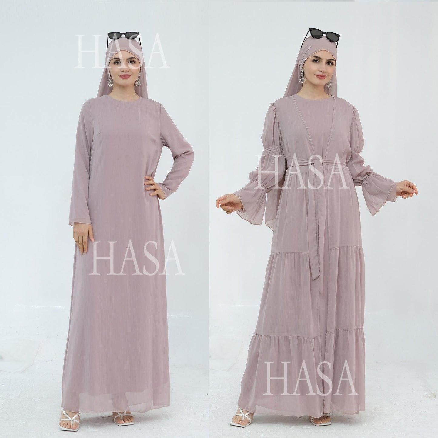 LUMAYA5881 Simple Two-piece Suit, A Dress Combination TLUMAYAt Combines Comfort and Elegance closed abayas