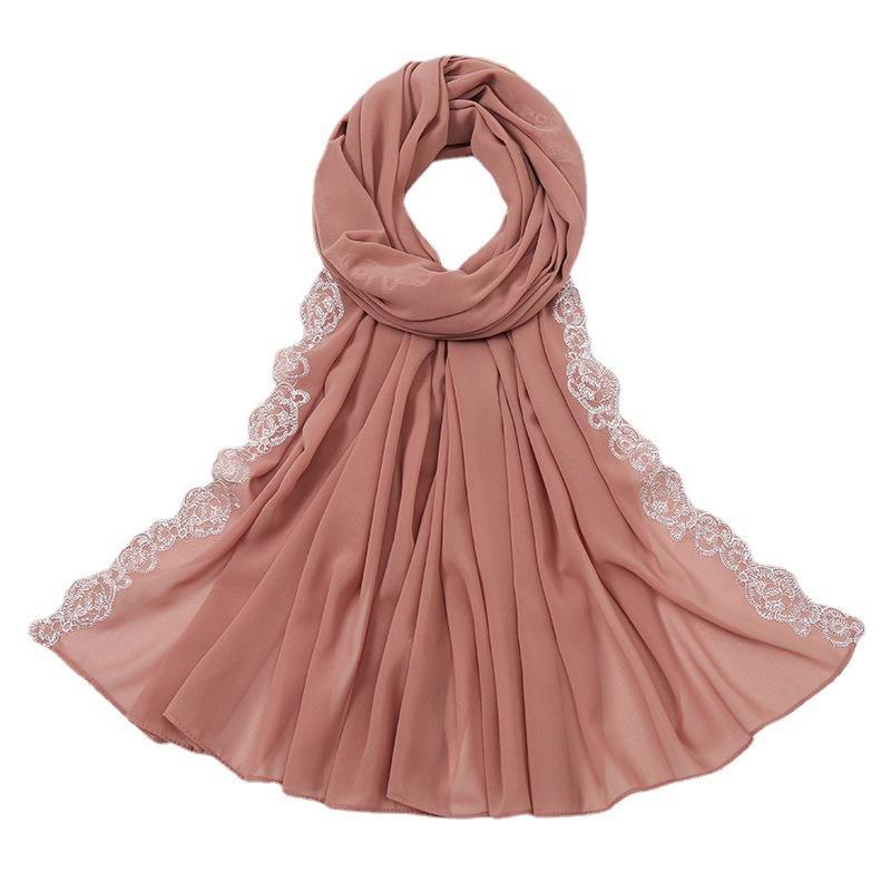 LUMAYA LM1124 Chiffon Fashion Lace Scarf