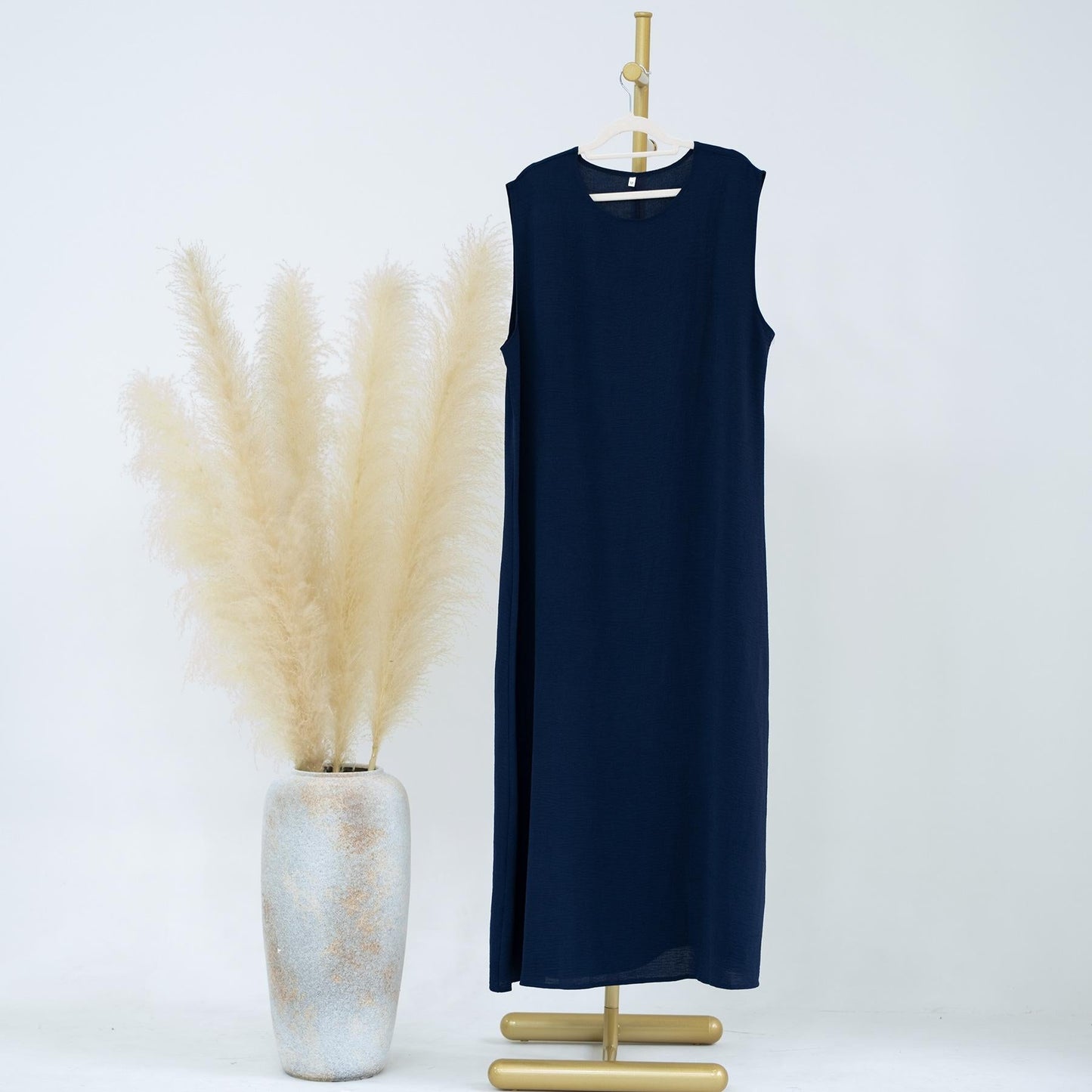 LUMAYA LUMAYA1019 Solid Color Bottom Tank Top Dress