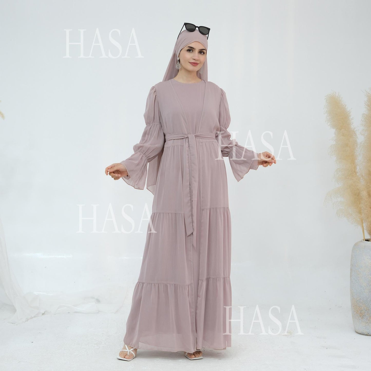 LUMAYA5881 Simple Two-piece Suit, A Dress Combination TLUMAYAt Combines Comfort and Elegance closed abayas