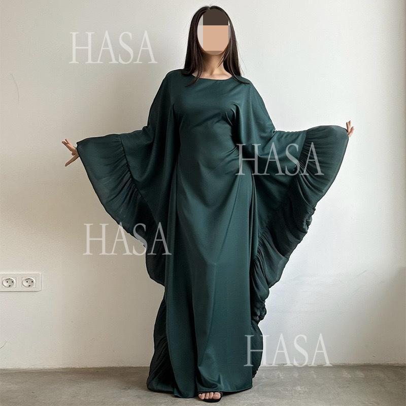 LUMAYA6473 Elegant and Graceful Heavy Stitching Lace Sleeve Robe