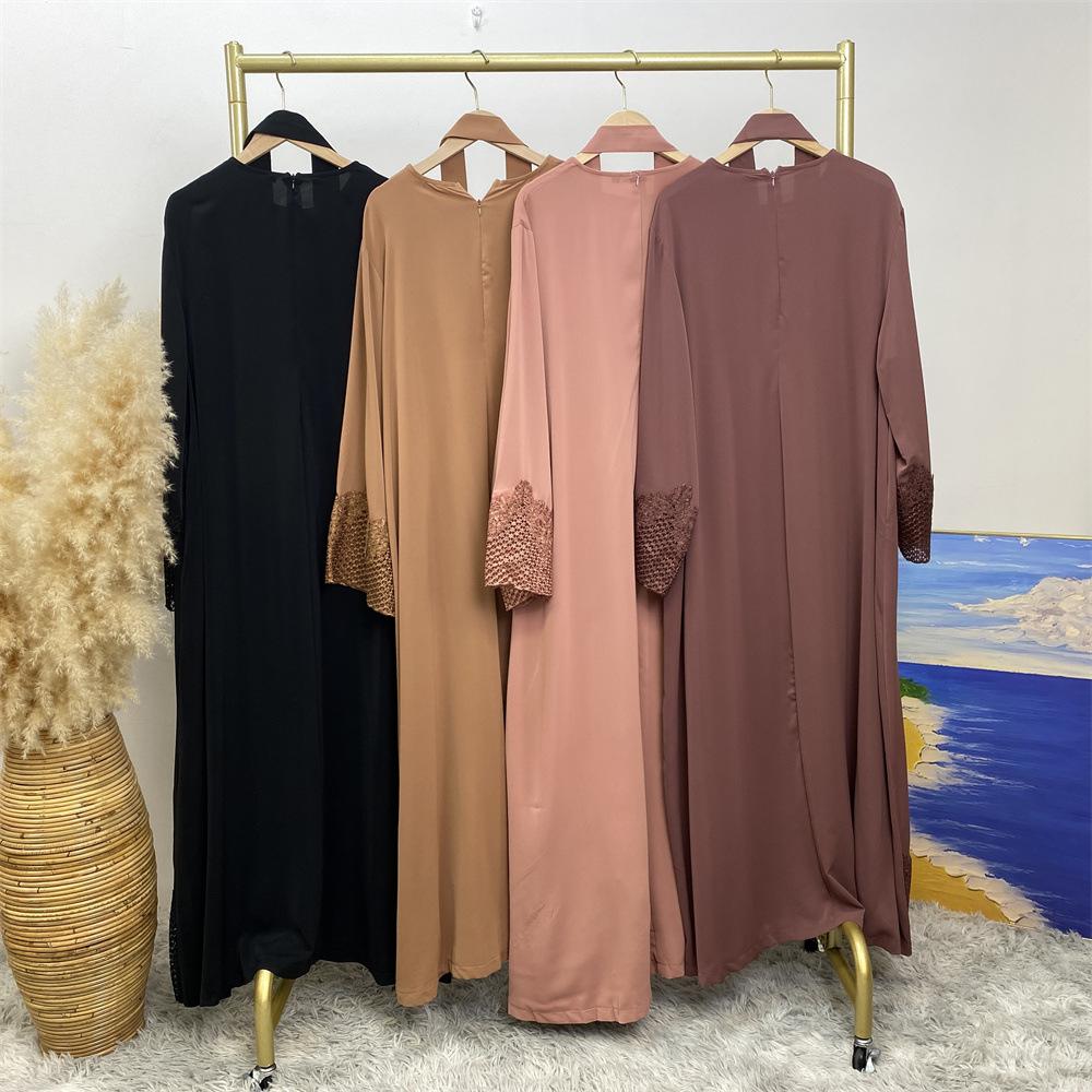 LUMAYA LUMAYA1084 Muslim Fashion Lace Robe Dress