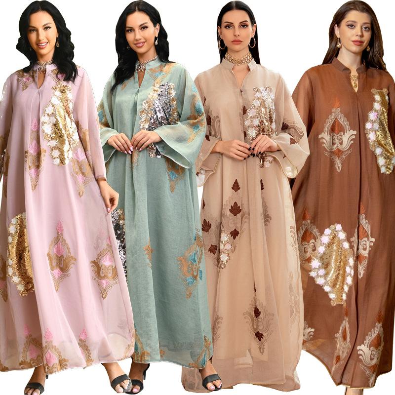 LUMAYA LUMAYA0443 Muslim Embroidered Dress