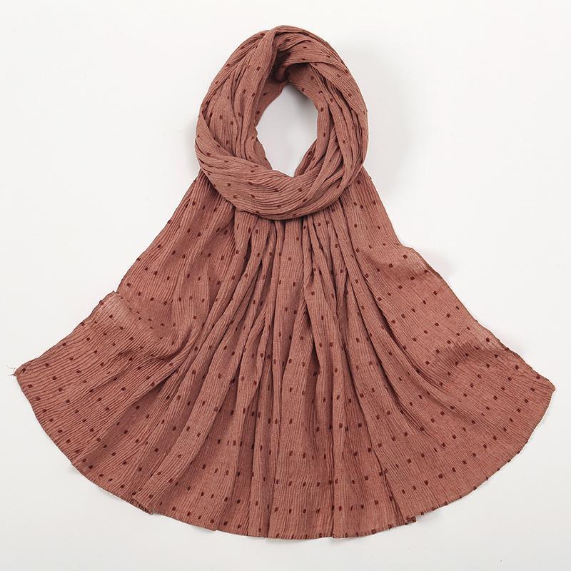 LUMAYA LM1122 Pure Color Cotton and Linen Long Scarf