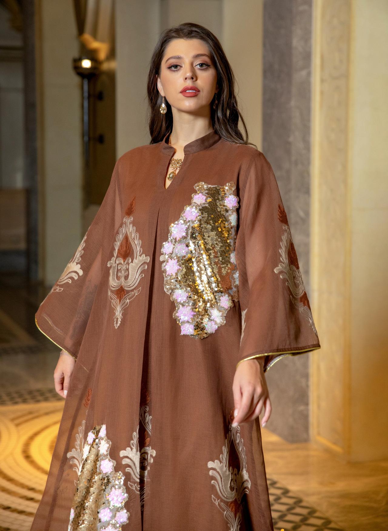LUMAYA LUMAYA0443 Muslim Embroidered Dress