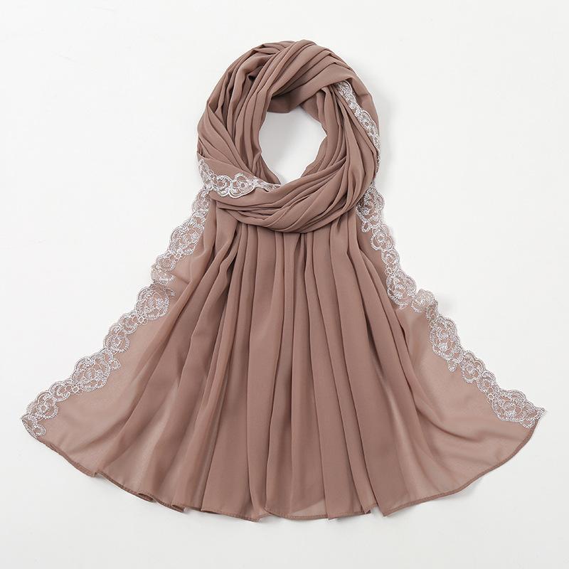 LUMAYA LM1124 Chiffon Fashion Lace Scarf