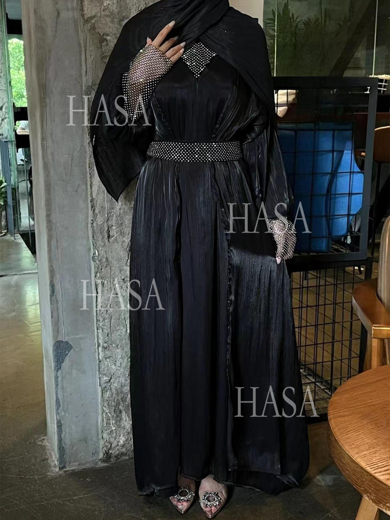LUMAYA6481  Chiffon Robe 4 - Piece Set for Graceful Look
