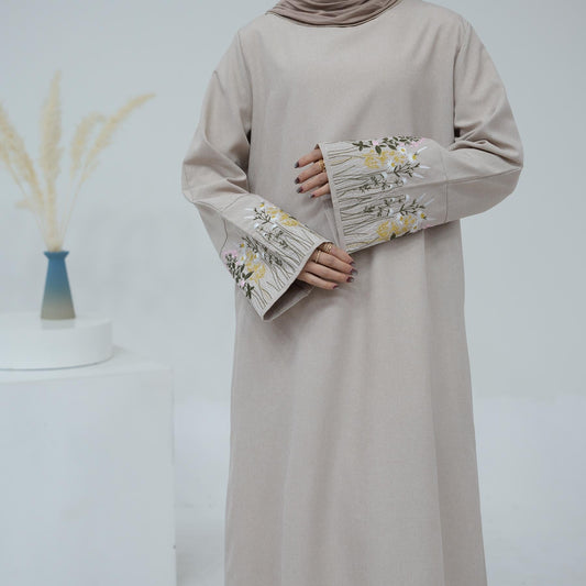 LUMAYA LUMAYA1090 Flower Embroidery Elegant Dress