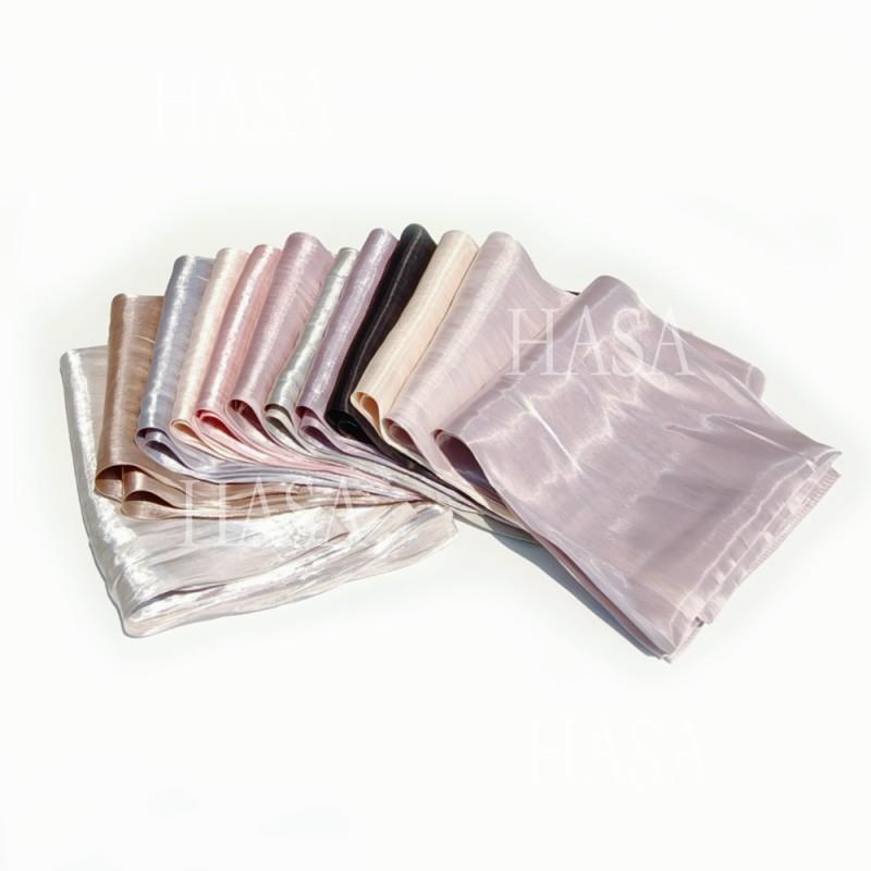 LUMAYA6479 A Simple Silk Scarf with A Mellow Color and A Light and Drapey Design