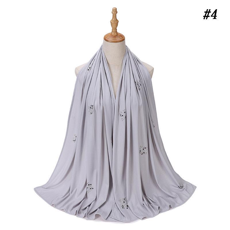 LUMAYA LM1133 New Striped Hot Drilling Headscarf