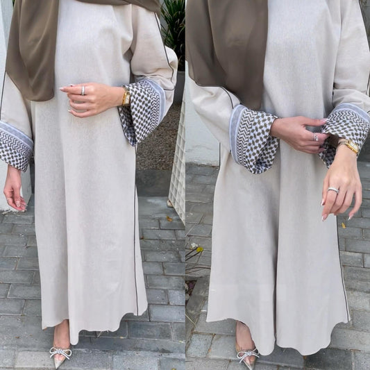 LUMAYA LM1181 Patchwork Elegant Abaya