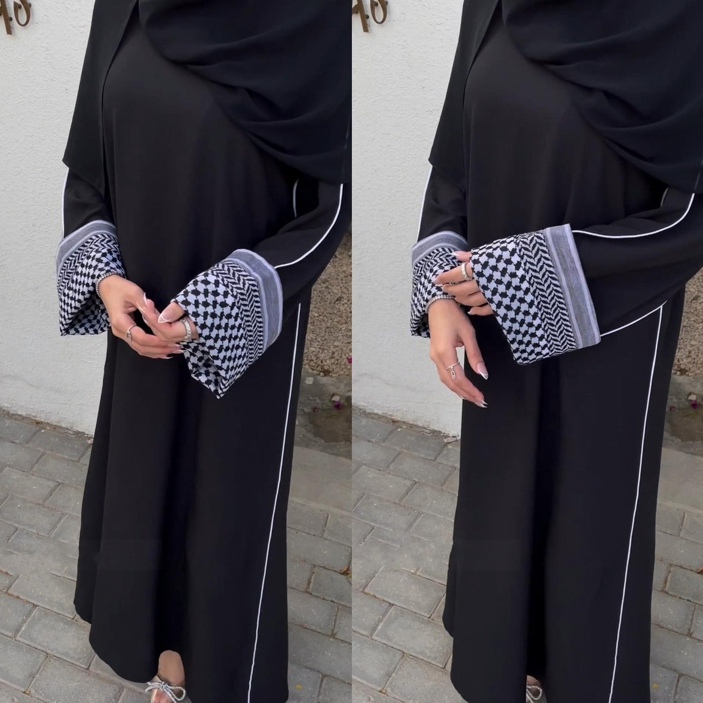 LUMAYA LM1181 Patchwork Elegant Abaya
