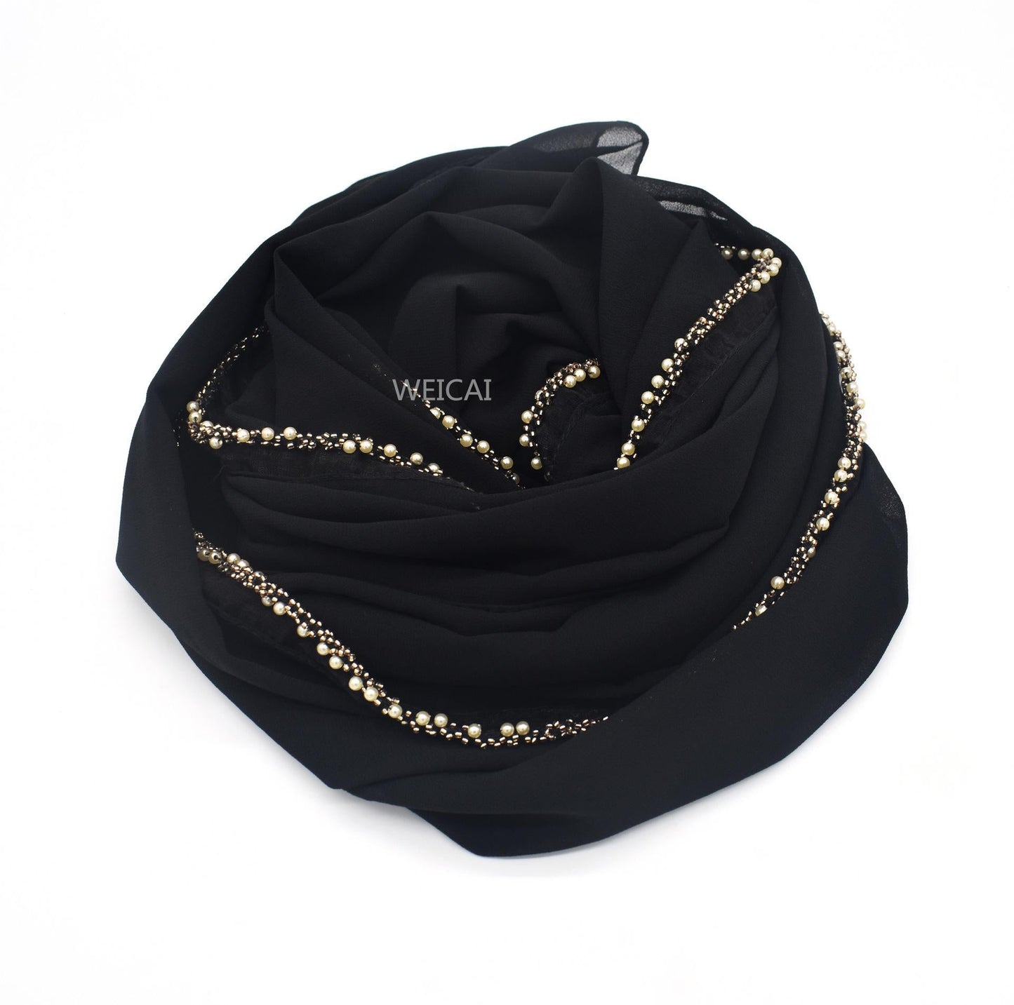 LUMAYA LM1117 Solid Chiffon Headband Hijab
