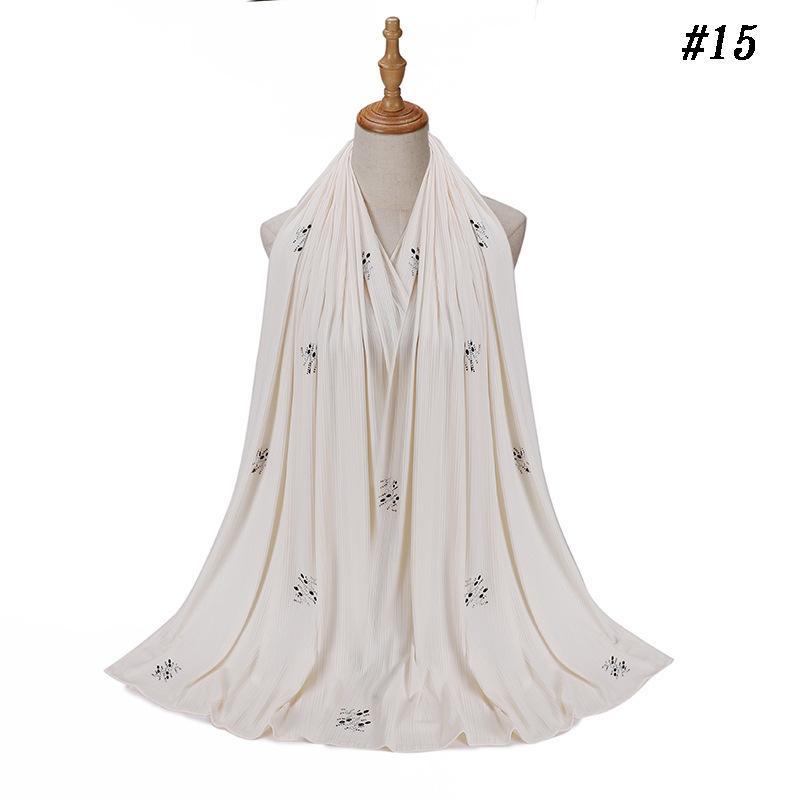 LUMAYA LM1133 New Striped Hot Drilling Headscarf