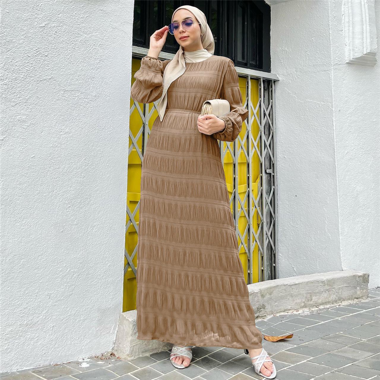 LUMAYA LUMAYA1049 Long Chiffon Pleated Dress