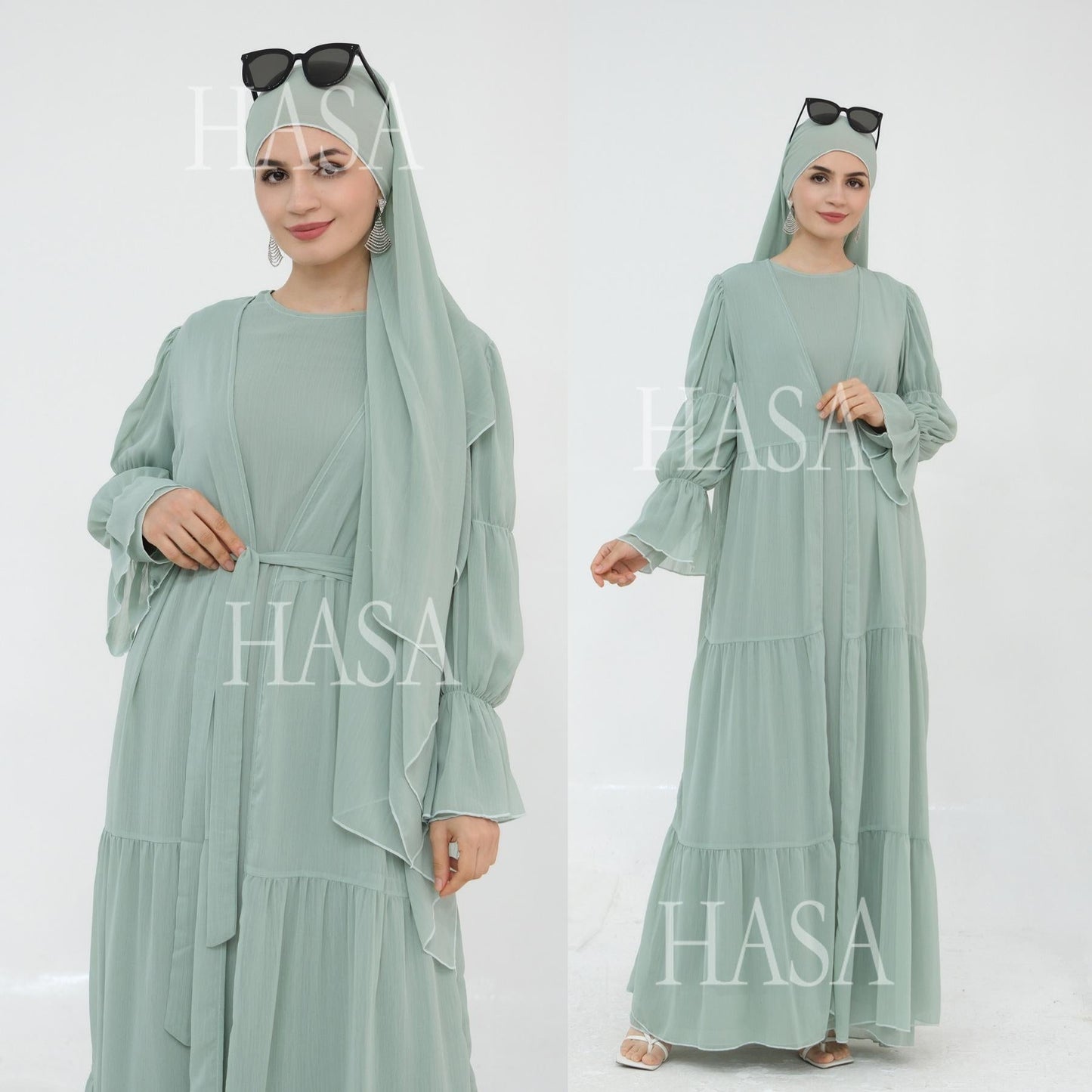 LUMAYA5881 Simple Two-piece Suit, A Dress Combination TLUMAYAt Combines Comfort and Elegance closed abayas