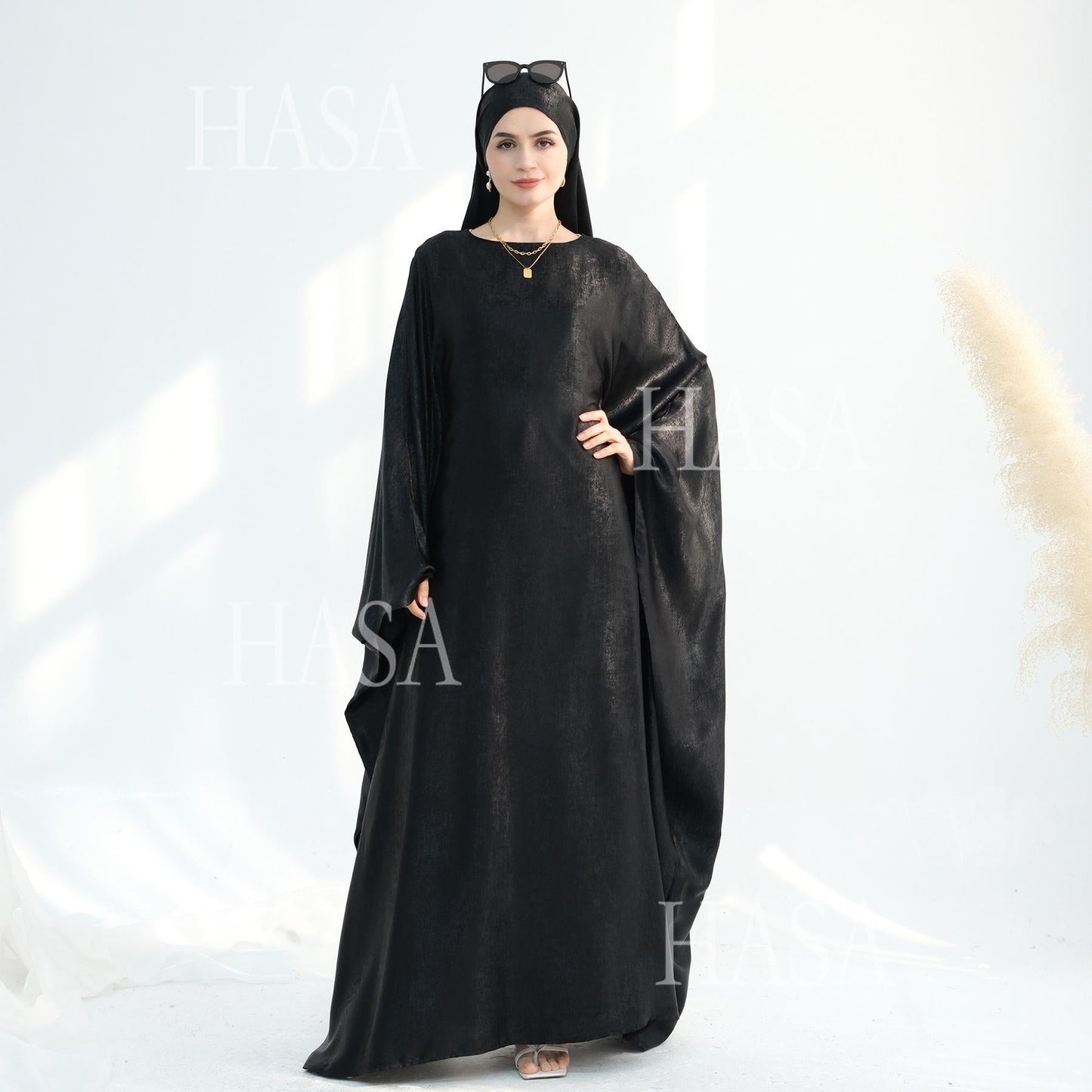 LUMAYA5879 Light-sensing Two-piece Dress | with Headscarf Design, The Overall Matching Is More Worry-free