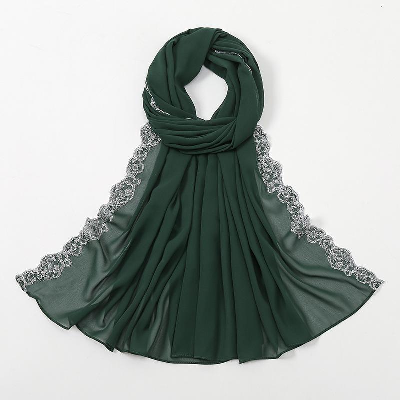 LUMAYA LM1124 Chiffon Fashion Lace Scarf