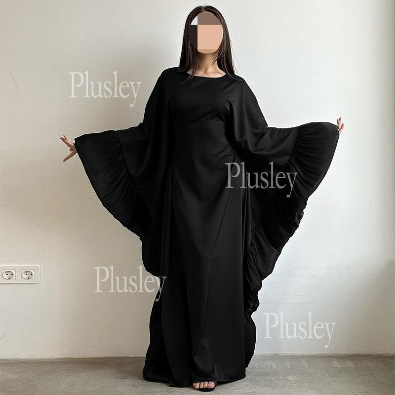 LUMAYA6473 Elegant and Graceful Heavy Stitching Lace Sleeve Robe