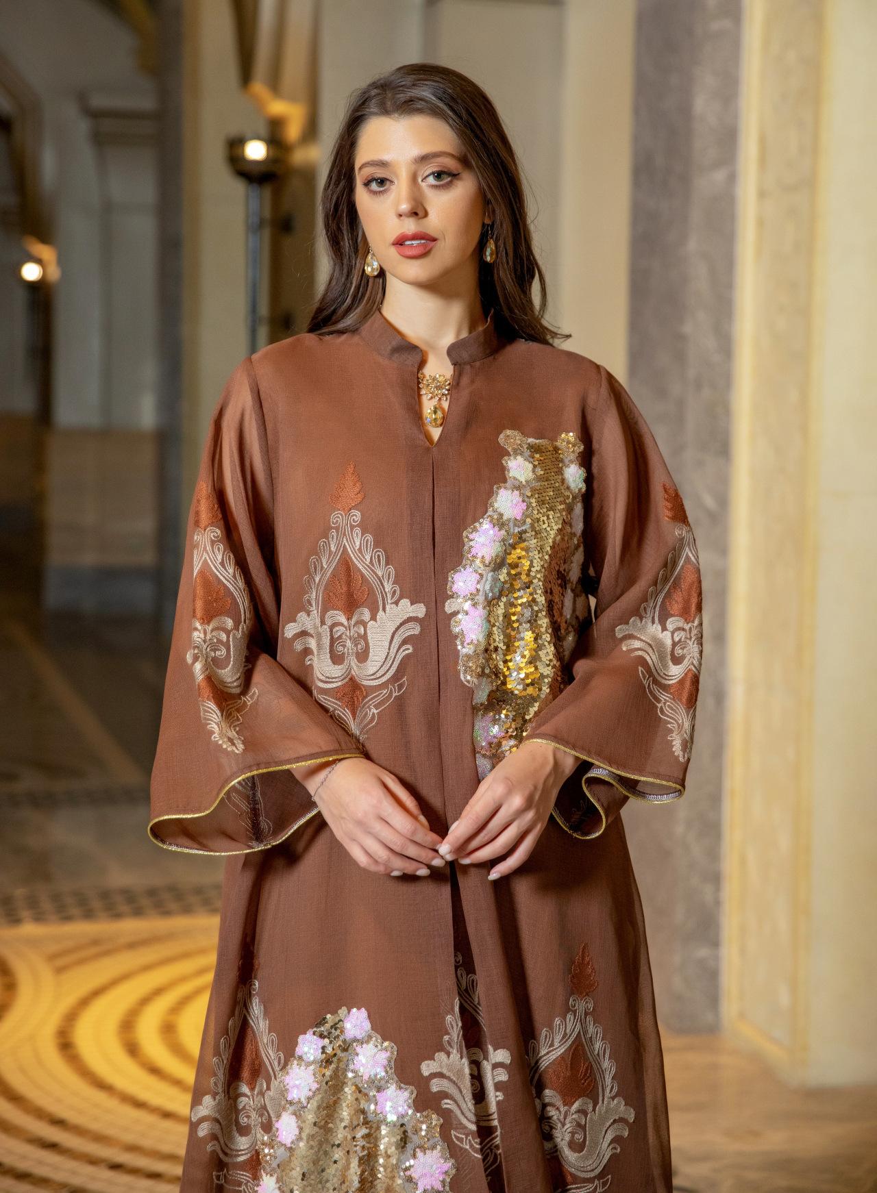 LUMAYA LUMAYA0443 Muslim Embroidered Dress