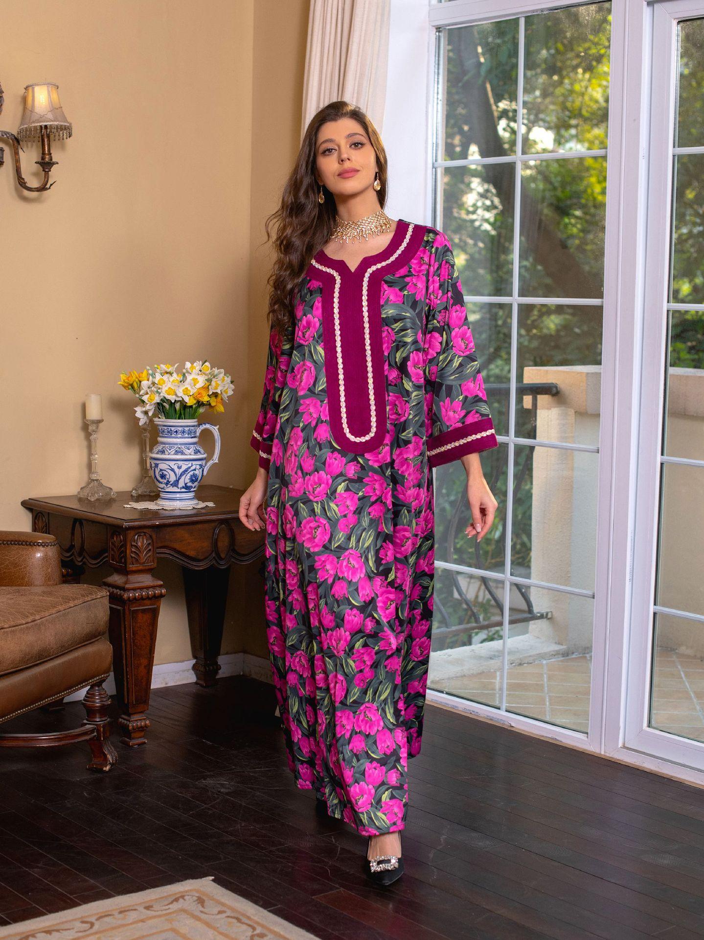 LUMAYA LUMAYA1072 Fashion New Product Hot Diamond Printed Dress