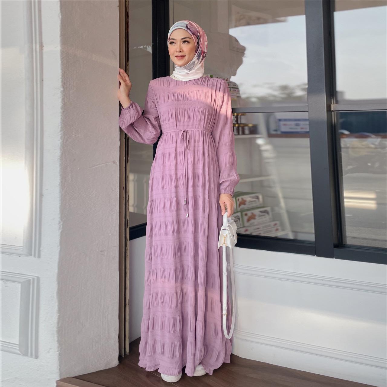 LUMAYA LUMAYA1049 Long Chiffon Pleated Dress