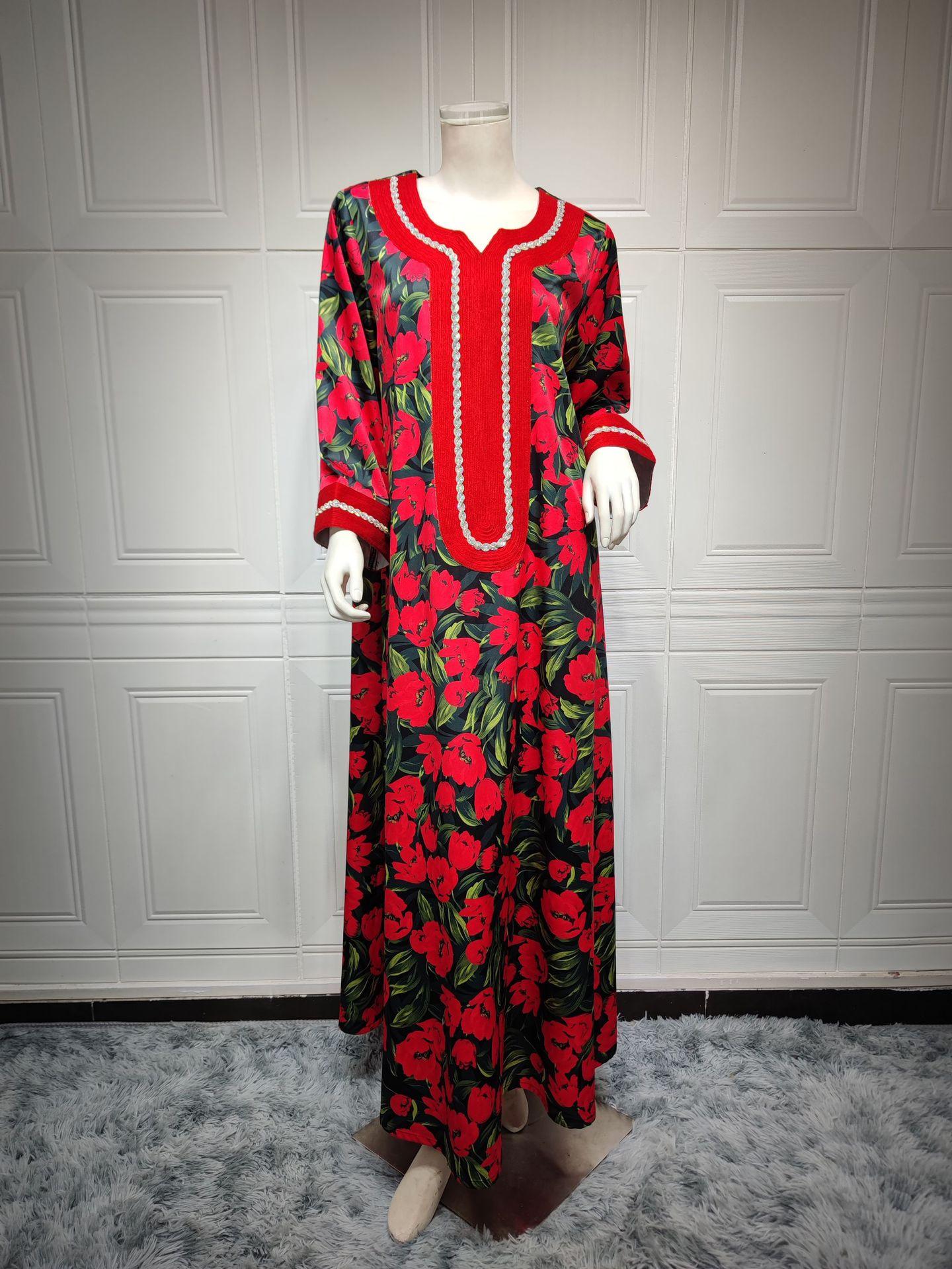 LUMAYA LUMAYA1072 Fashion New Product Hot Diamond Printed Dress