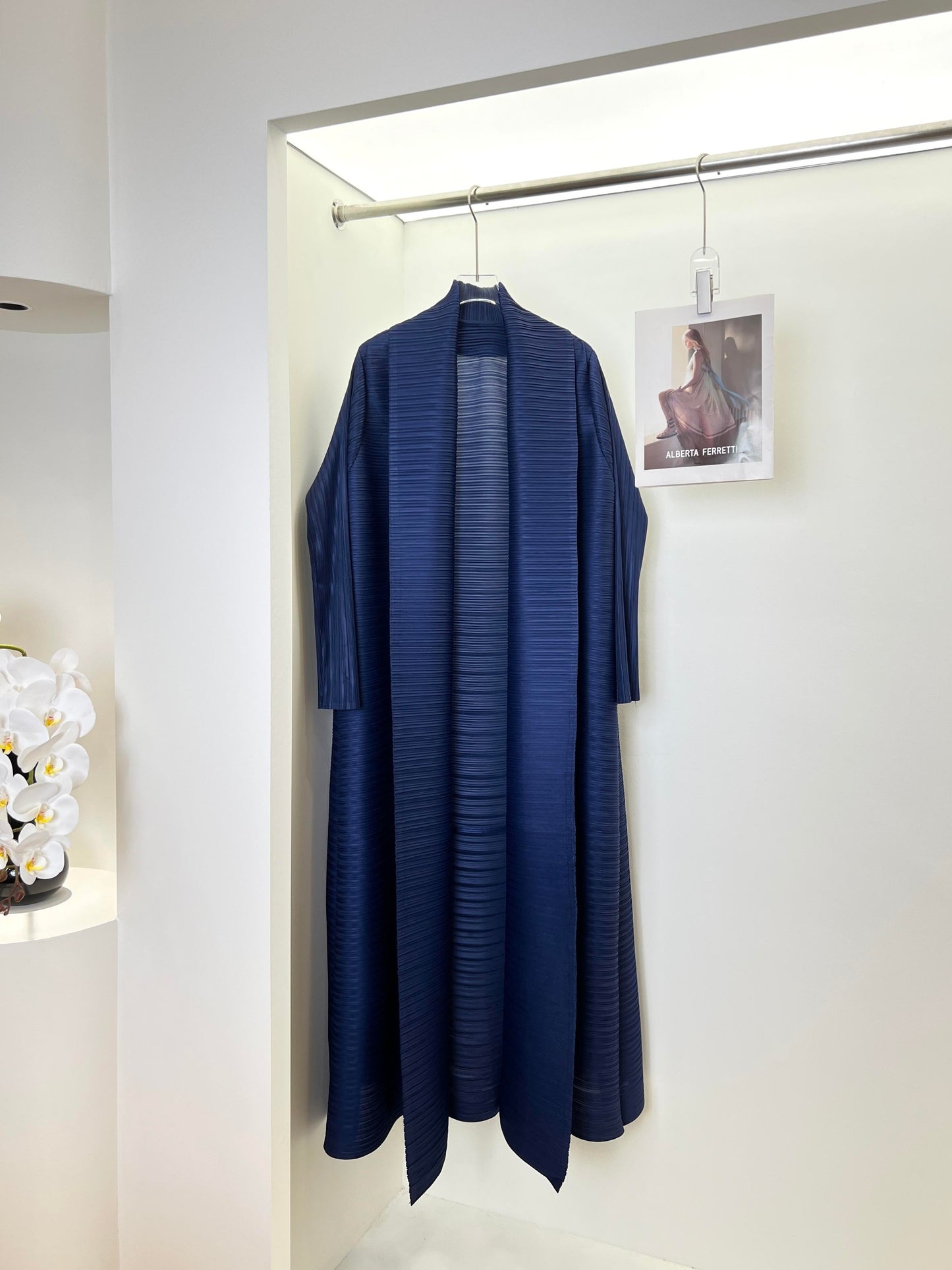 LUMAYA6729 Chocolate Crinkle | Brown Textured Open Abaya