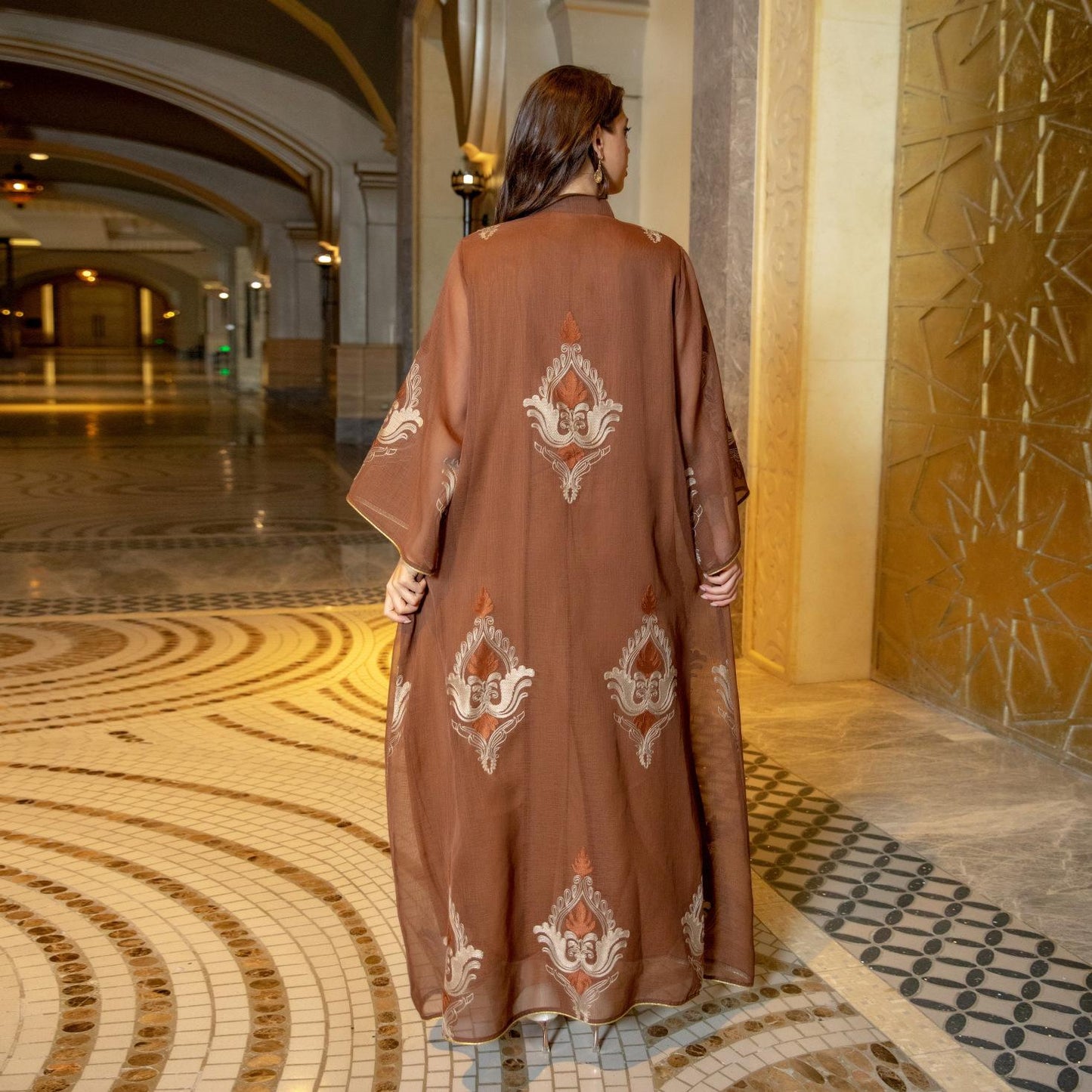 LUMAYA LUMAYA0443 Muslim Embroidered Dress
