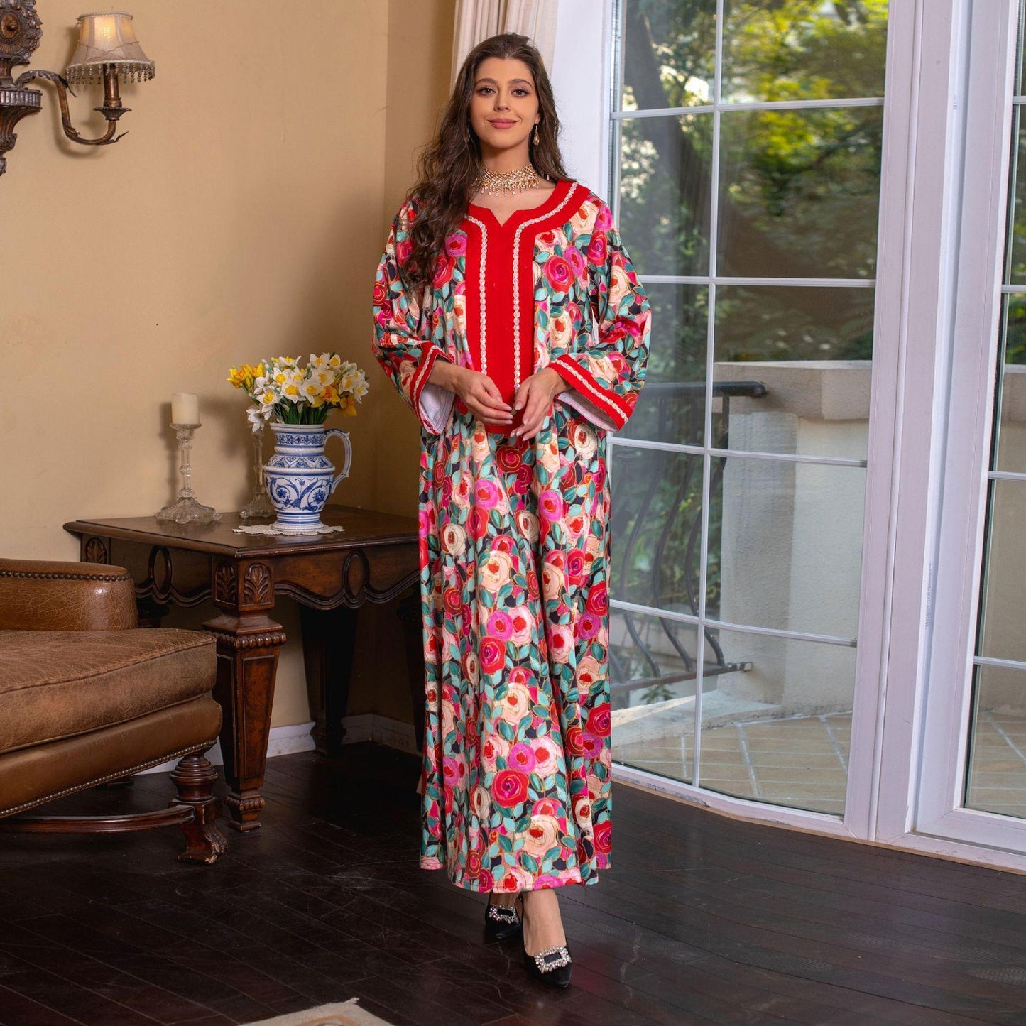 LUMAYA LUMAYA1073 Fashionable Embroidered Dress