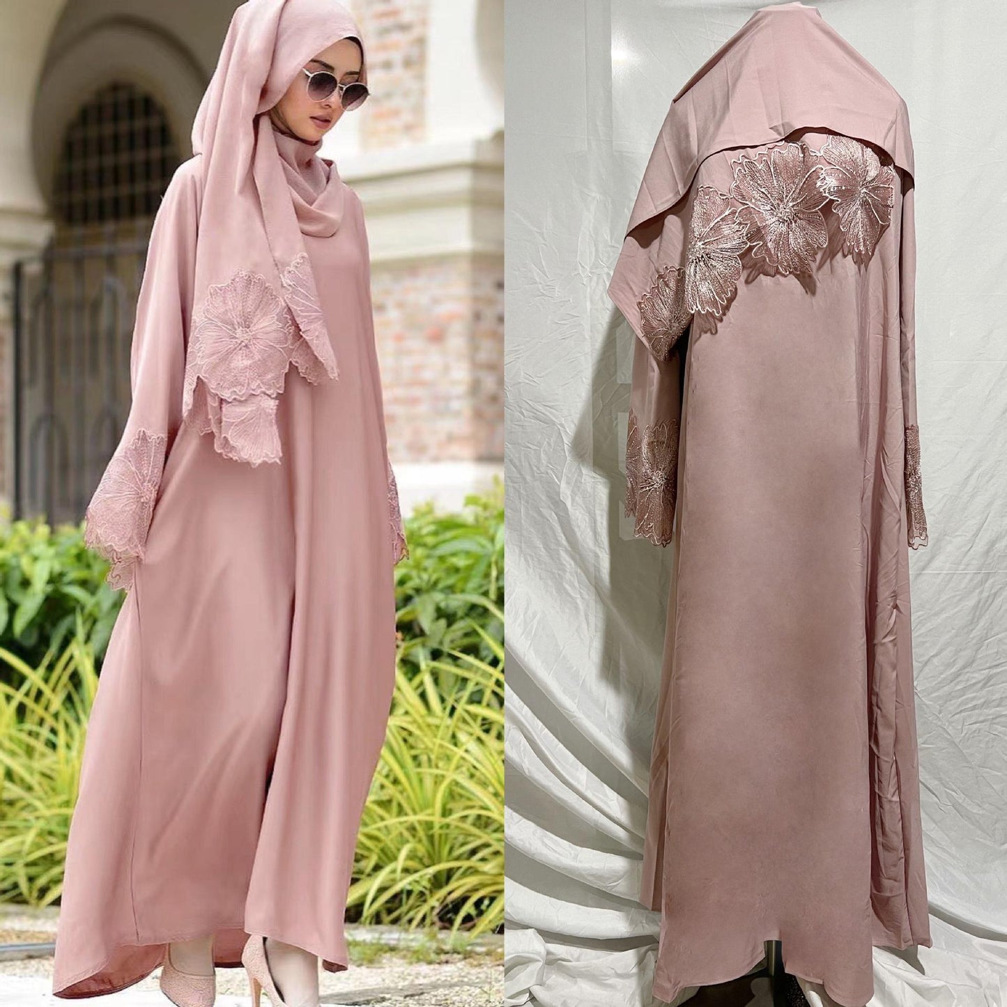 LUMAYA LUMAYA1029 2pcs Set Abaya+Hijab