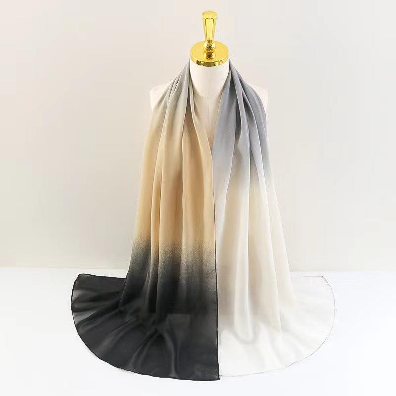 LUMAYA LM1148 New Gradient Chiffon Headscarf
