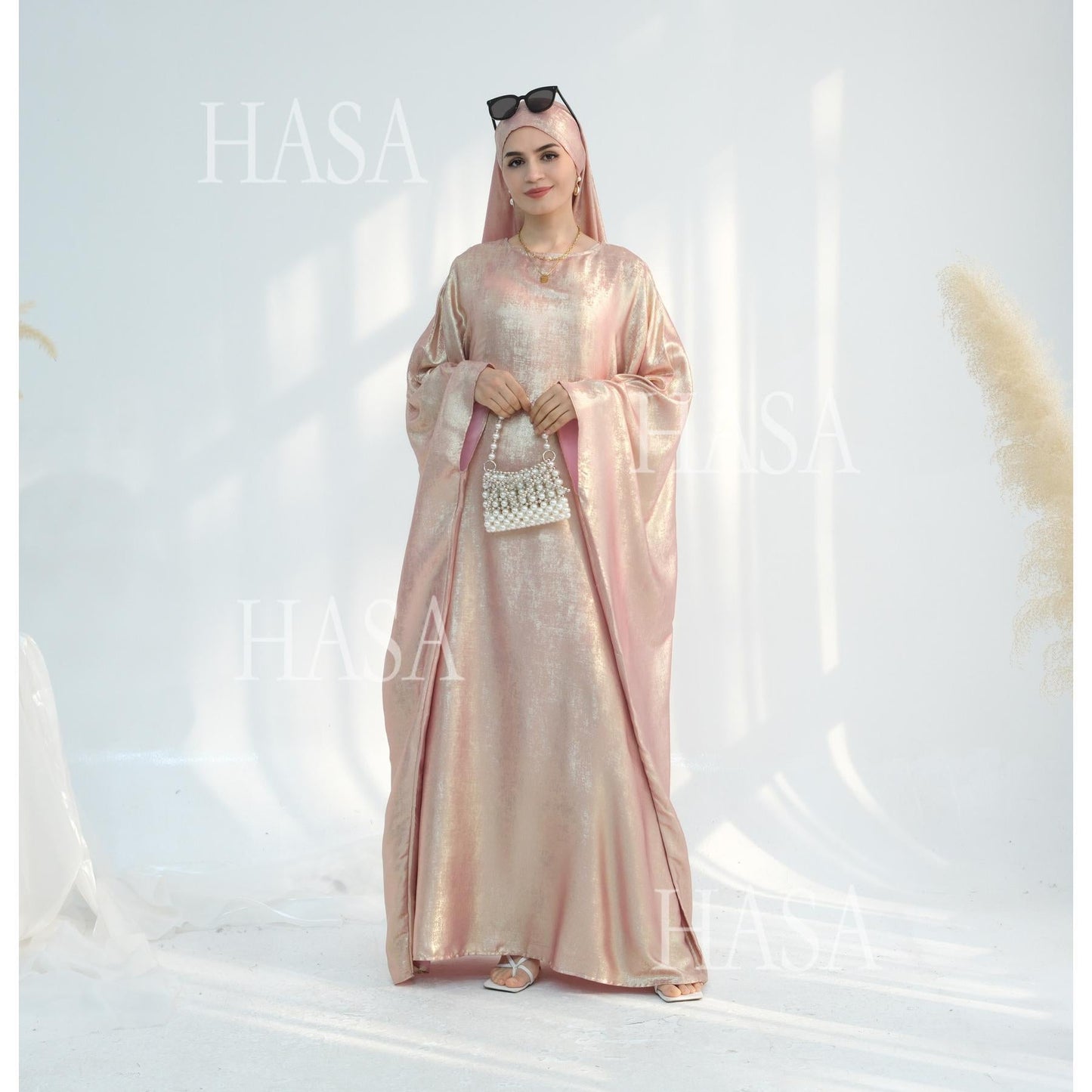 LUMAYA5879 Light-sensing Two-piece Dress | with Headscarf Design, The Overall Matching Is More Worry-free