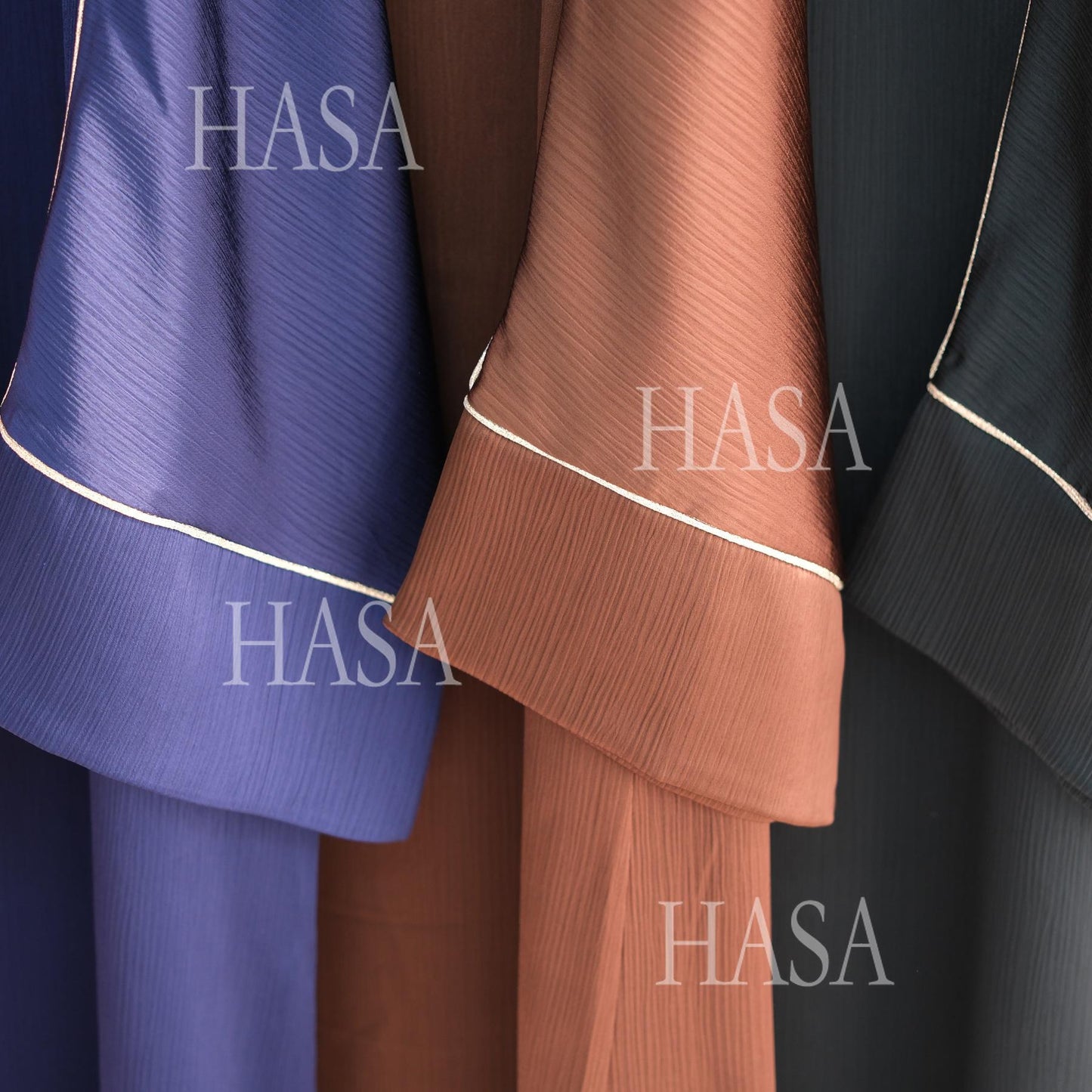 LUMAYA5876 Robe with Detailed Design and Gentle Texture for Daily Light Wear abayas
