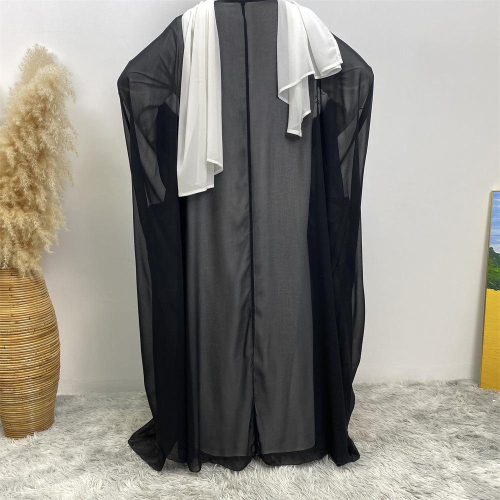LUMAYA LUMAYA1085 Muslim Rhinestone Cardigan Dress