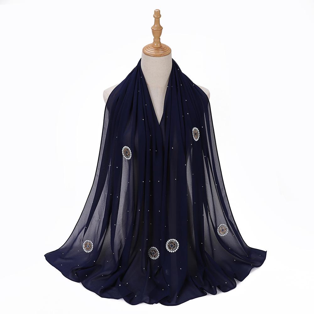 LUMAYA LM1126 Pearl Chiffon Baotou Scarf